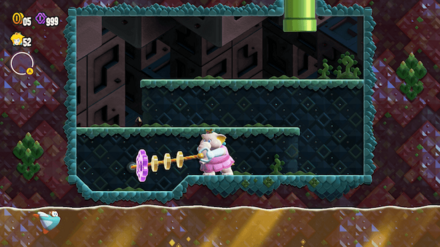 左下にある栓を引っ張るとフラワーコイン出現