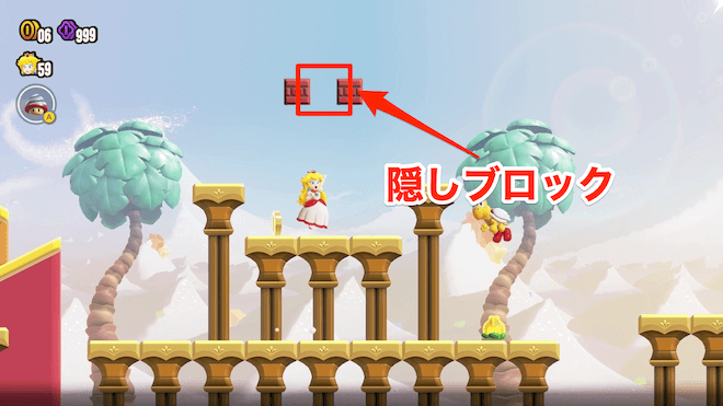 隠しブロックからワンダーフラワー