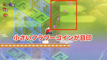 フラワーコインが目印