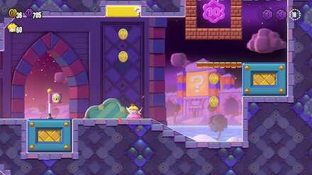 ブロックを壊して中のフラワーコイン入手