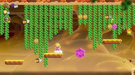 ガシガシを踏み台に空中にあるコインを取る