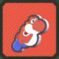 あかヨッシー泳ぎ