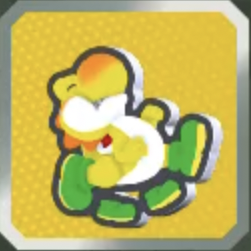 きいろヨッシーふんばり