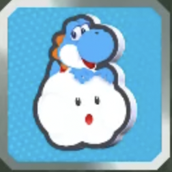 みずいろヨッシー雲のり