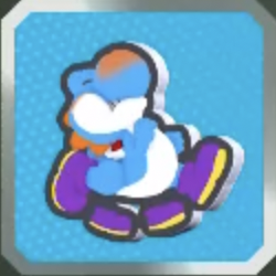 みずいろヨッシーふんばり