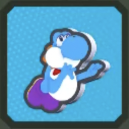 みずいろヨッシー泳ぎ