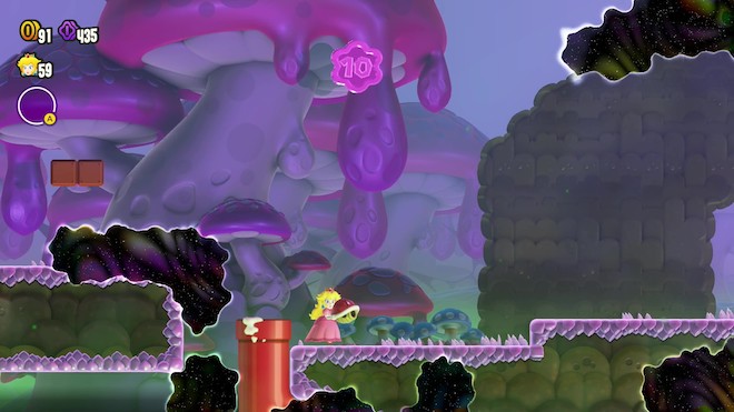 甲羅を上に蹴ってコイン取得