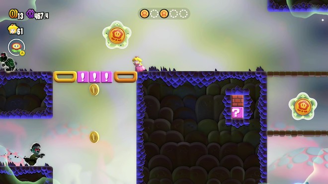 おばけのマリオから逃げつつワンダーピースを回収