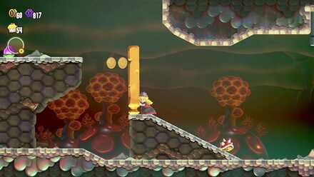 ドリルでステージ上にいくとある