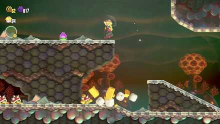 ドリルでステージ上にいくとある