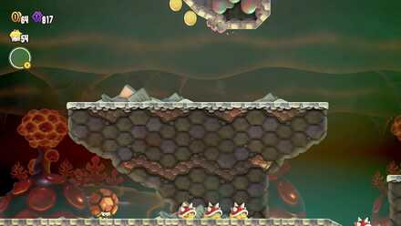 ドリルでステージ上にいくとある