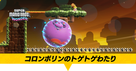 ドカンロック平原SPコロンポリンのトゲトゲわたり画像