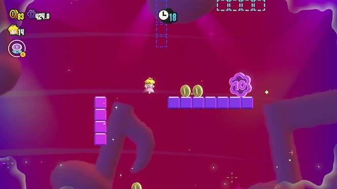 ステージ終盤の床の上