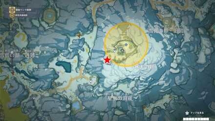 深紅の石の地図