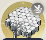 銀のハチの巣の画像