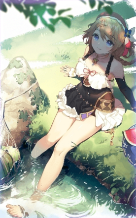 涼やかな川のほとりでの画像