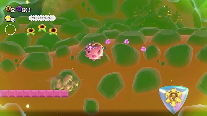 道中のコインに従ってルート取りを意識する