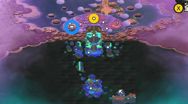 キンキン採掘場のマップ