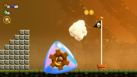 バルーンの上部からジャンプ