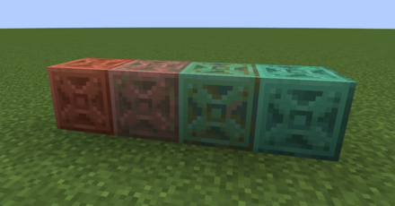 銅の彫刻の錆びる過程,mode;original