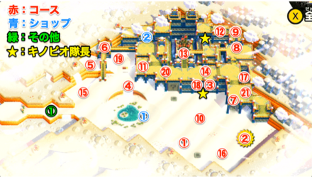 ワールド4のマップ