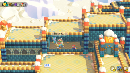 隠れた場所にショップがある