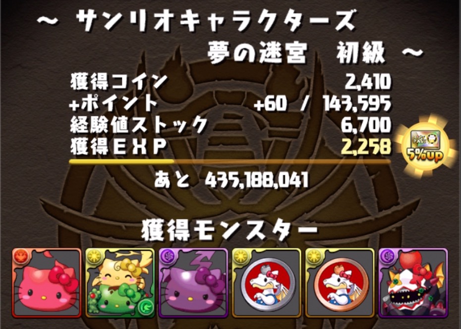 ダンジョンキャラを集める場合は初級がおすすめ