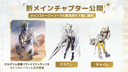 クラウン・チャイム登場