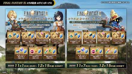 FF9コラボ記念ログインボーナス