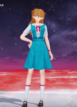 アスカ：学生服画像