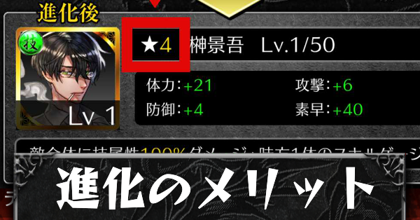 進化のメリットカード