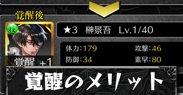 覚醒のメリットカード