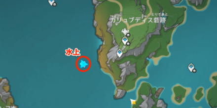 念願の宝探しの旅のマップ