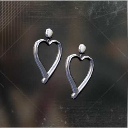 ハートイヤリング画像