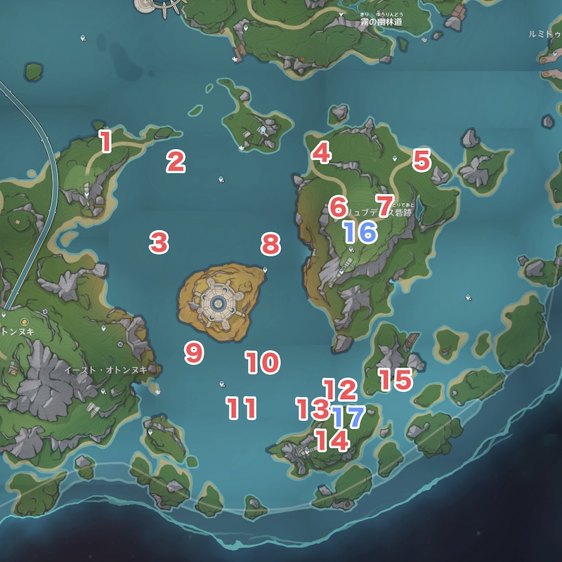 可動装置の場所