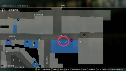 ペンシルの場所マップ