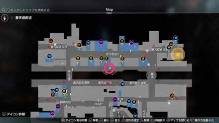 フリッキーの場所マップ