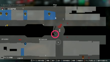 蒼天堀ロッカーキーB4MAP