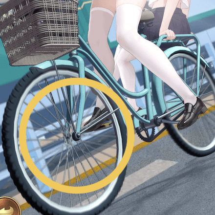 少女廻戦の疾風丸のタップする場所