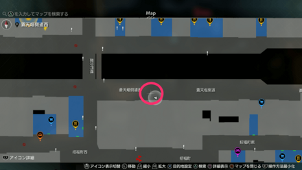 蒼天堀ロッカーキーI4MAP