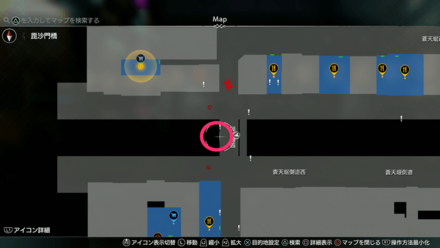 蒼天堀ロッカーキーJ2MAP