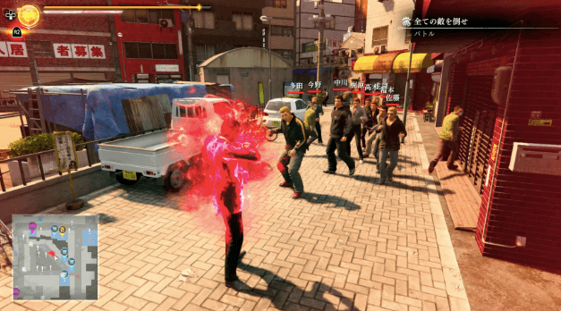 バトル中に十字キーの下を押すだけ