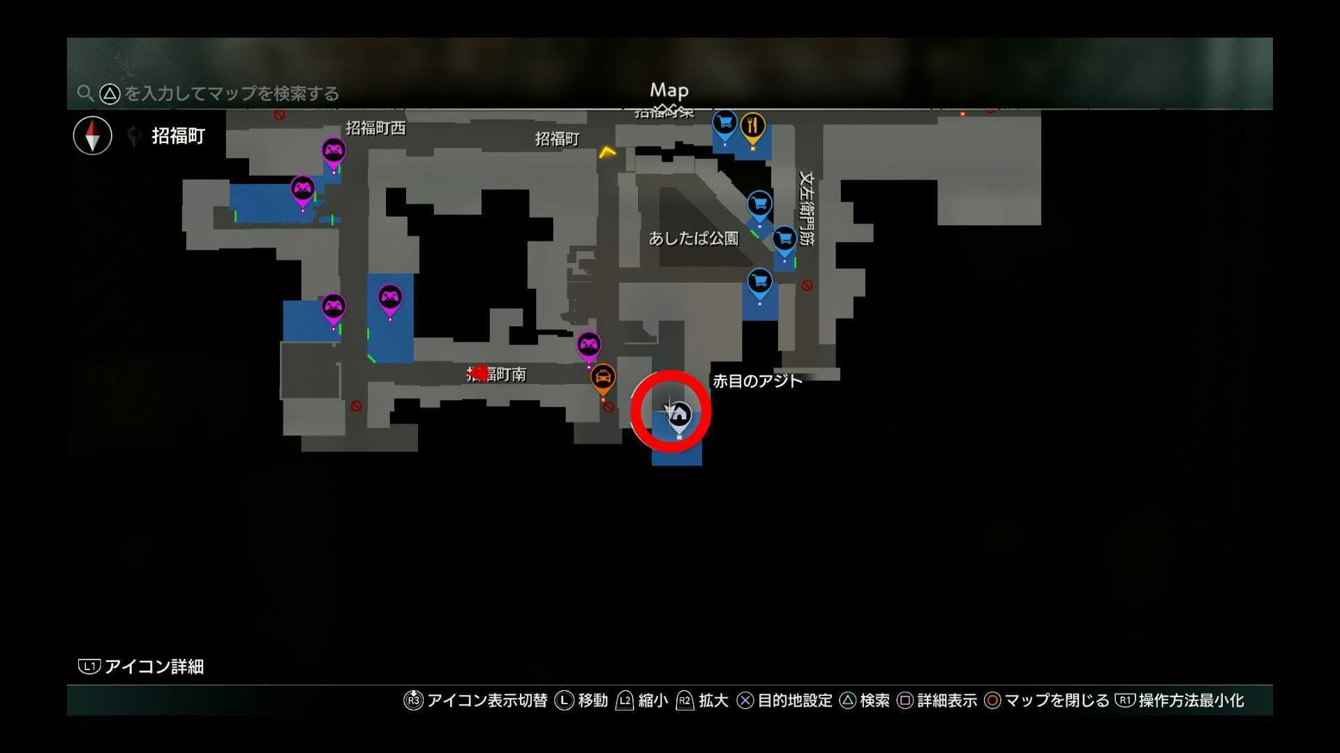 赤目ショップMAP