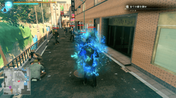 バトル中に十字キーの下を押すだけ