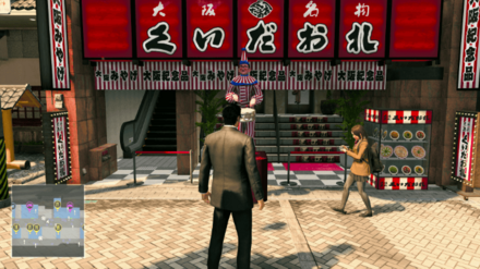 くいだおれ太郎がある実際の場所