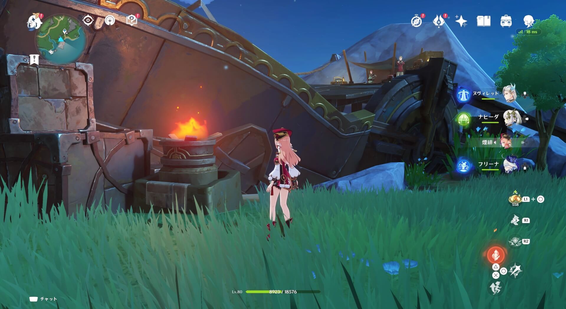 霧の幽林道の東側にある船