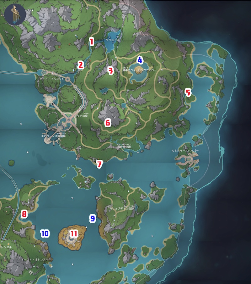 共鳴ハーモニックパイプの場所