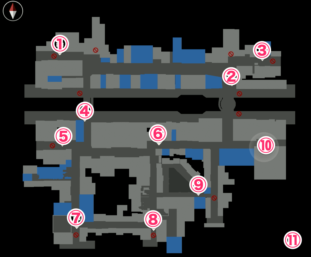 タクシーの降り場一覧