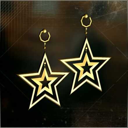 スターインスターイヤリング画像