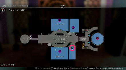 ショップはキャッスル中央通りにある